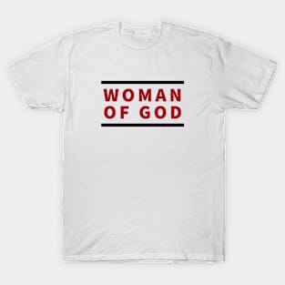 Woman Of God | Christian Typography T-Shirt